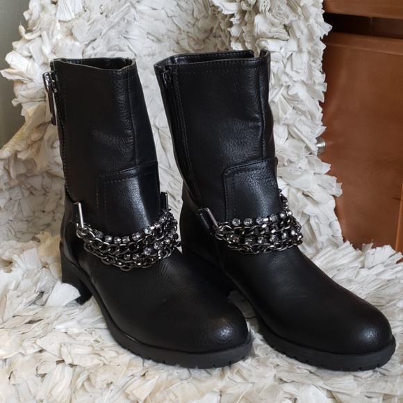 (NEW!) NWOT Black Ankle Boots - Picture 1 of 4